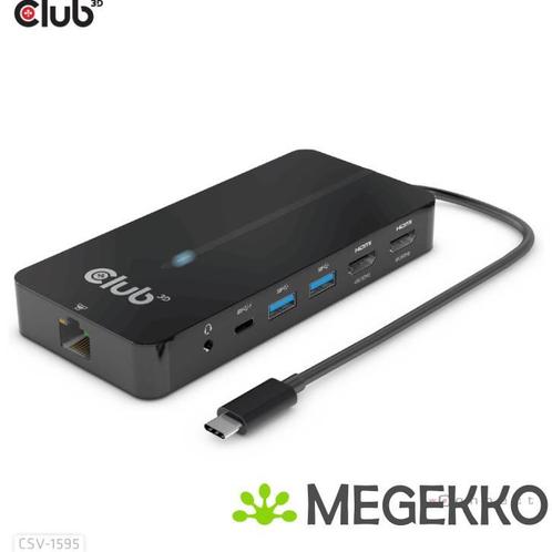 CLUB3D Type-C 7-in-1 hub met 2x HDMI, 2x USB Gen1 Type-A, 1x, Informatique & Logiciels, Clés USB, Envoi