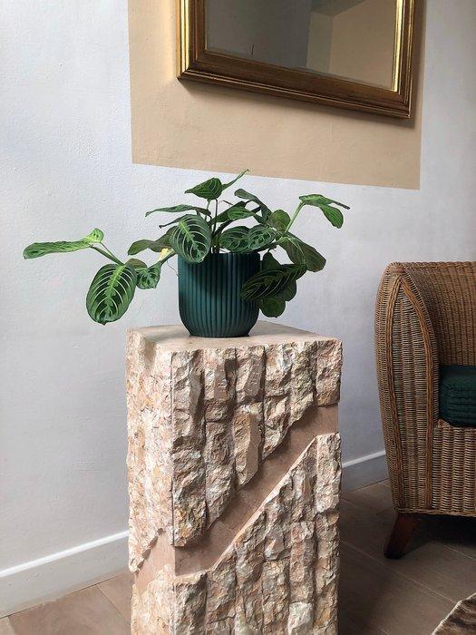 Standaard - Travertijn - zuil/sokkel, Antiek en Kunst, Curiosa en Brocante