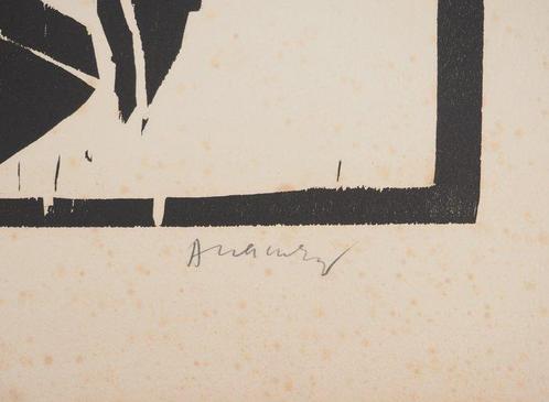 Pierre Alechinsky (1927) - Fleur surréaliste, Antiek en Kunst, Antiek | Overige Antiek