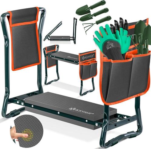 KESSER® 2-in-1 XXL kniebank voor tuinieren, gevoerd zitkusse, Doe-het-zelf en Bouw, Gereedschap | Overige machines, Verzenden