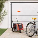 vidaXL Fietskar voor huisdieren, oranje en grijs Oxford-stof, Verzenden, Nieuw