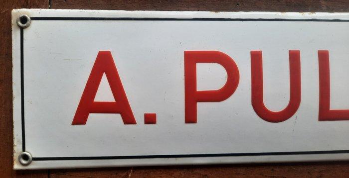 A Pulver Werkstatt ( atelier) - Reclamebord - Bolvormige, Antiek en Kunst, Antiek | Wandborden en Tegels