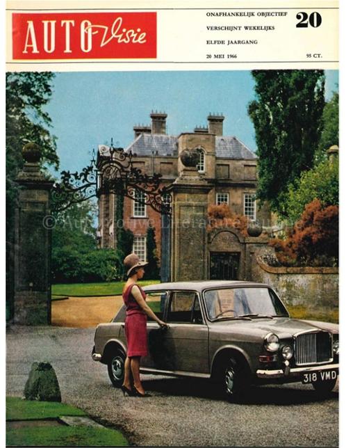 1966 AUTOVISIE MAGAZINE 20 NEDERLANDS, Livres, Autos | Brochures & Magazines, Enlèvement ou Envoi