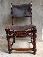 Stoel - Hout, Leder, Antiek en Kunst