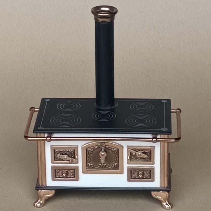 - - Poppenhuis Fornuis en potkachel, keuken - 2010-2020 -, Antiek en Kunst, Antiek | Speelgoed