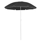 vidaXL Parasol met stalen paal 180 cm antracietkleurig, Tuin en Terras, Parasols, Verzenden, Nieuw