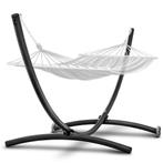 Hangmat standaard - met wielen - 380x130x125 cm - zwart, Ophalen of Verzenden, Nieuw