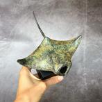 sculptuur, NO RESERVE PRICE - Patinated Bronze Manta Ray, Antiek en Kunst