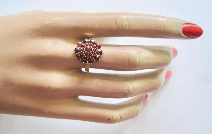 Zonder minimumprijs - Ring - 18 karaat Geel goud, Zilver -, Handtassen en Accessoires, Ringen