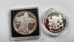 Congo, Tsjaad. 500, 5000 Francs 2022, 2 x 1 oz. 999 (Zonder, Postzegels en Munten