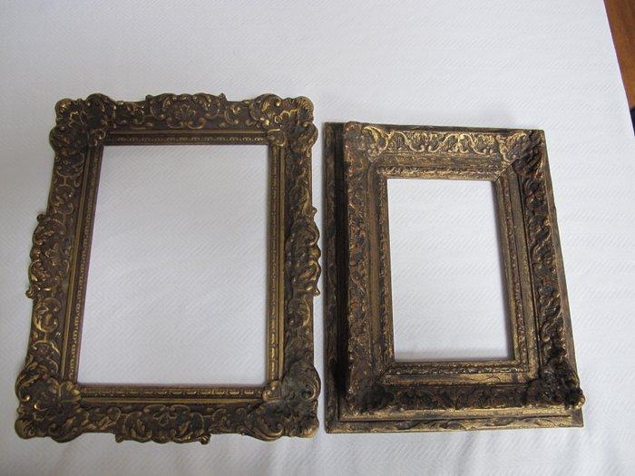 Lijst (2)- Antieke lijsten kaders Barokke stijl. 1910 - Hout, Antiek en Kunst, Antiek | Overige Antiek