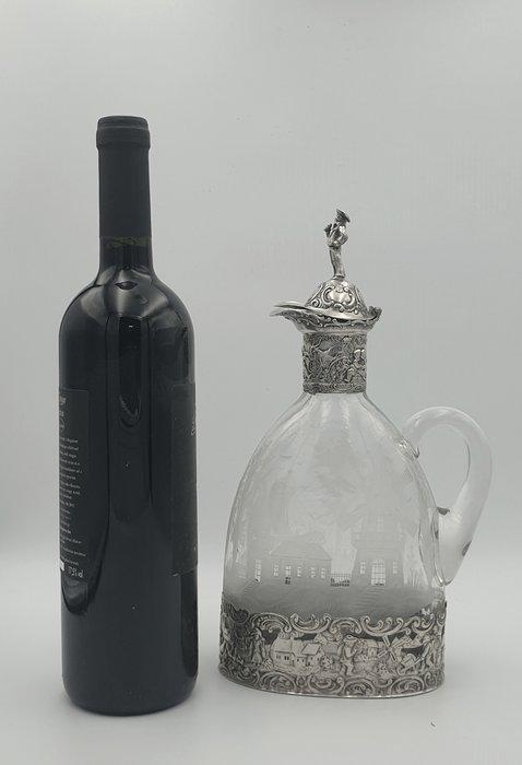 J.D.Schleißner Söhne - Karaf - .800 zilver - XIX. eeuw, Antiek en Kunst, Antiek | Zilver en Goud