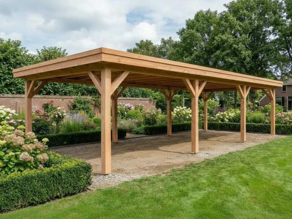 Veiling - Douglas buitenverblijf  1800x500x257 cm, Tuin en Terras, Overkappingen