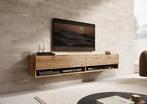 Meubella TV-Meubel Asino Eiken 180cm hangend zwevend, Huis en Inrichting, Kasten |Televisiemeubels, Overige materialen, Verzenden