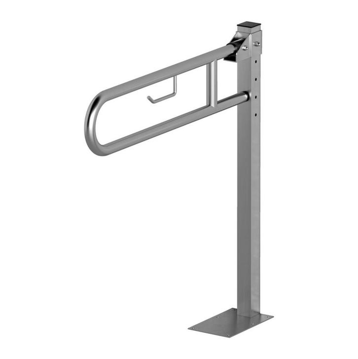 Toiletbeugel op vloerstatief 80 cm RVS, Diversen, Verpleegmiddelen, Ophalen of Verzenden