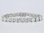 Veiling - Witte tennisarmband met briljanten 26.00 carat, Handtassen en Accessoires, Armbanden, Nieuw