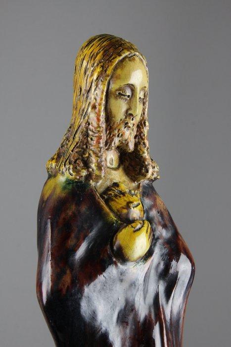 A. Noseda - Beeld, Jezus met Heilig Hart - 47 cm - Aardewerk, Antiek en Kunst, Kunst | Niet-Westerse kunst
