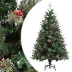 vidaXL Kerstboom met dennenappels 120 cm PVC en PE groen, Diversen, Verzenden, Nieuw