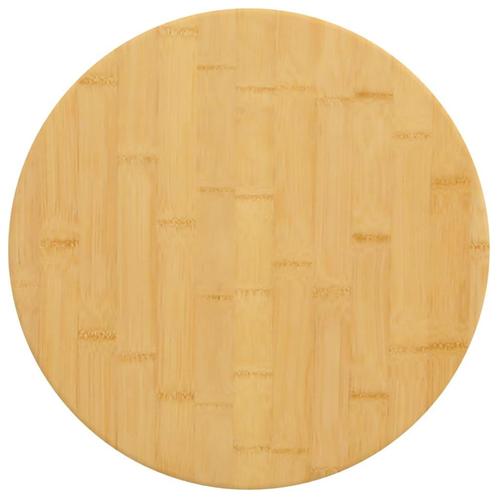 vidaXL Tafelblad Ø 50x2,5 cm bamboe, Huis en Inrichting, Tafelonderdelen, Nieuw, Verzenden