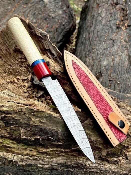 Keukenmes - Bunko - yanagiba - keukenmes - Damast - Japanse, Antiek en Kunst, Antiek | Keukengerei