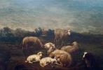 Louis Dominique Robbe (1806-1887) - Moutons au repos, Antiquités & Art