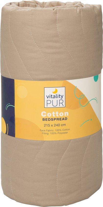 2dekans | Vitality Pur - Luxe Katoenen Bedsprei - 2 persoons, Huis en Inrichting, Slaapkamer | Beddengoed, Ophalen of Verzenden