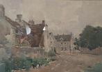 Paul Emile Lecomte (1877-1950) - Vue dun village, Antiek en Kunst, Kunst | Schilderijen | Klassiek