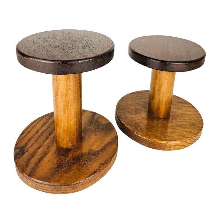 Tafel - Eik - Twee Plantenstandaards, Antiek en Kunst, Kunst | Designobjecten