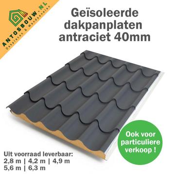 geïsoleerde Dakpanplaten 40 mm dik IN PRIJS VERLAAGD disponible aux enchères