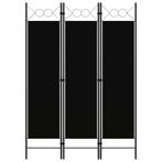 vidaXL Kamerscherm met 3 panelen 120x180 cm zwart, Verzenden, Nieuw