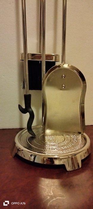 Accessoire de cheminée (4) - Forme allongé - Acier massif -, Antiquités & Art, Curiosités & Brocante