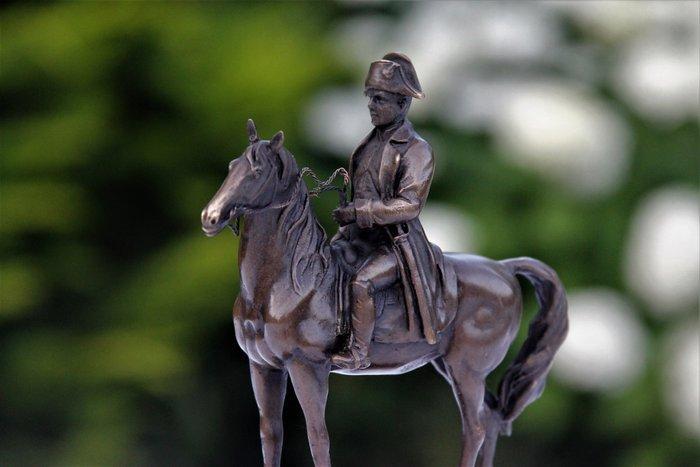 Figuur - napoleon te paard - Gepatineerd brons, Antiek en Kunst, Kunst | Designobjecten