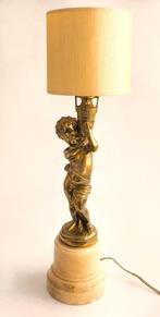 Lamp - Marmer, Onyx, Brons - Franse neoklassieke