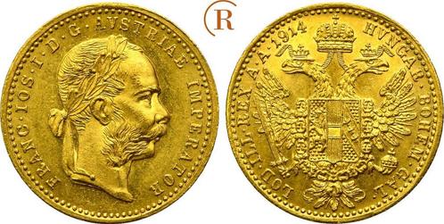 Dukat Wien goud 1914 Habsburg: Franz Joseph I, 1848-1916:, Timbres & Monnaies, Monnaies | Europe | Monnaies non-euro, Envoi