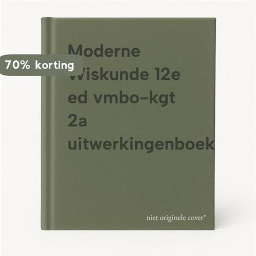 Moderne Wiskunde 12e ed vmbo-kgt 2a uitwerkingenboek, Boeken, Schoolboeken, Gelezen, Verzenden