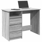 vidaXL Bureau 102x50x75 cm bewerkt hout grijs sonoma, Huis en Inrichting, Verzenden, Nieuw