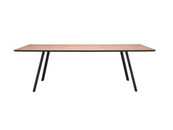 Veiling - Eettafel Eiken fineer natural 225x100 rechthoek ve, Huis en Inrichting, Tafels | Eettafels