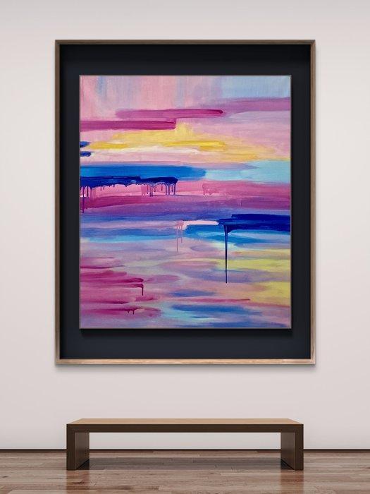 Galiano - Pictorial sunset - XXL, Antiek en Kunst, Kunst | Designobjecten