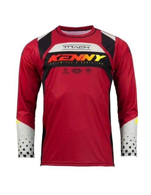 Kenny 2023 Track Focus Crossshirt Dark Rood maat XL, Motos, Vêtements | Vêtements de moto, Enlèvement ou Envoi