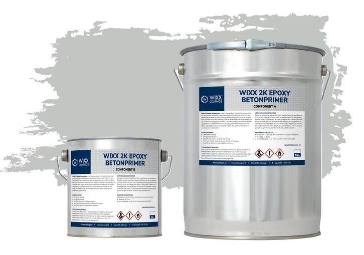 Wixx 2K Epoxy Betonprimer - 20L RAL 7035 | Lichtgrijs 20L, Doe-het-zelf en Bouw, Verf, Beits en Lak, Nieuw, Verzenden
