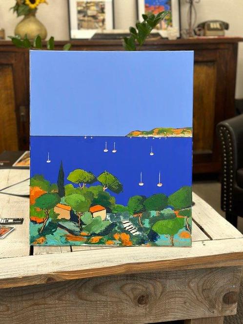 Jiel - Les belles couleurs du Cap dAntibes - No reserve, Antiek en Kunst, Kunst | Schilderijen | Modern
