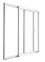 PVC kiepschuifpuien-kiep b200xh215 cm Wit, Gevelraam of Ruit, Nieuw, Dubbelglas, 160 cm of meer