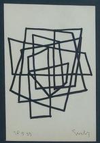 Siep Van Den Berg (1913-1998) - Geometrische compositie in, Antiek en Kunst, Kunst | Schilderijen | Modern