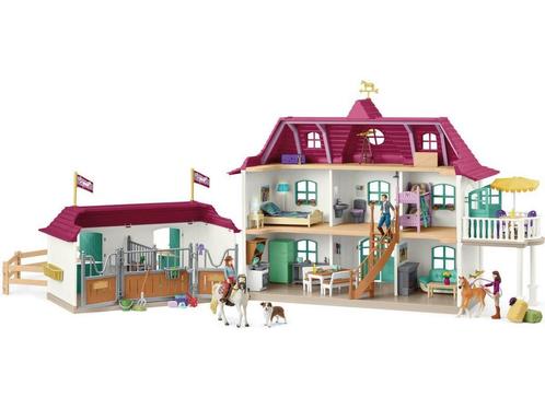 Schleich HORSE CLUB - Lakeside Landhuis en -stal - Inclusief, Hobby en Vrije tijd, Gezelschapsspellen | Overige, Zo goed als nieuw