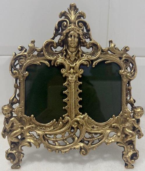 Cadre photo - Bronze doré, Antiek en Kunst, Antiek | Overige Antiek