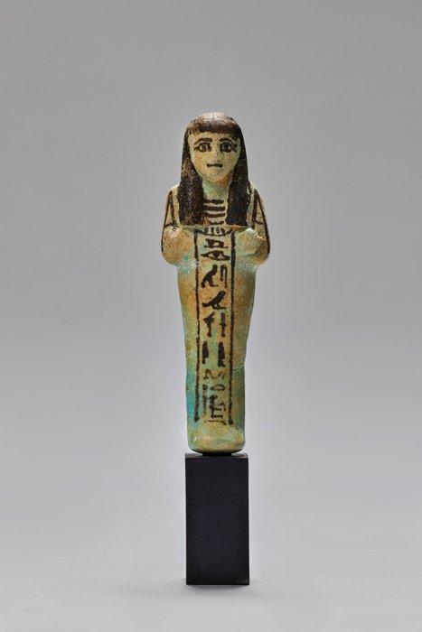Égypte ancienne, Nouvel Empire Faïence Shabti pour Iryry, Verzamelen, Mineralen en Fossielen