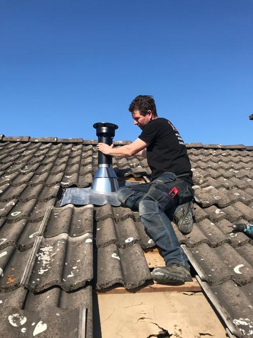 dubbelwandige schouw voor pelletkachel inox of zwart, Doe-het-zelf en Bouw, Buizen en Afvoer, Nieuw, Ophalen