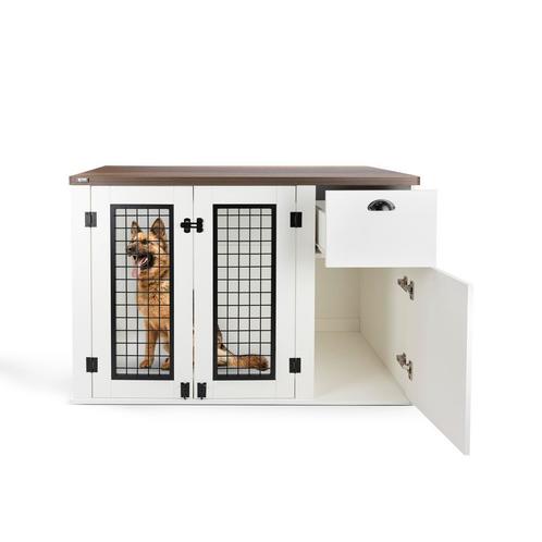 MaxxPet Houten Hondenbench  - Hondenhuisje -111x60x75cm, Dieren en Toebehoren, Hondenbenches, Nieuw, Ophalen of Verzenden
