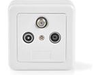 Veiling - Nedis Wandcontactdoos voor Antenne - 1x F-Connecto, Auto-onderdelen, Gebruikt