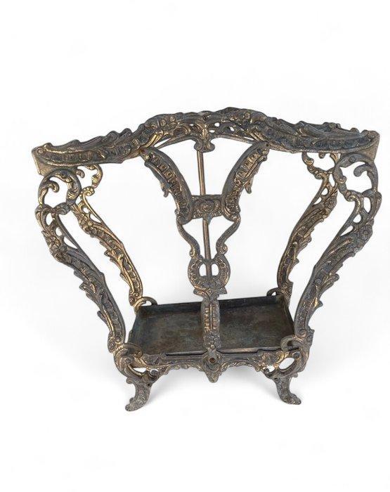 Wandspiegel (2) - Glas, Messing - Spiegel + houder, Antiek en Kunst, Curiosa en Brocante